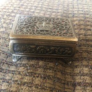 Vintage Embossed Jewelry Box